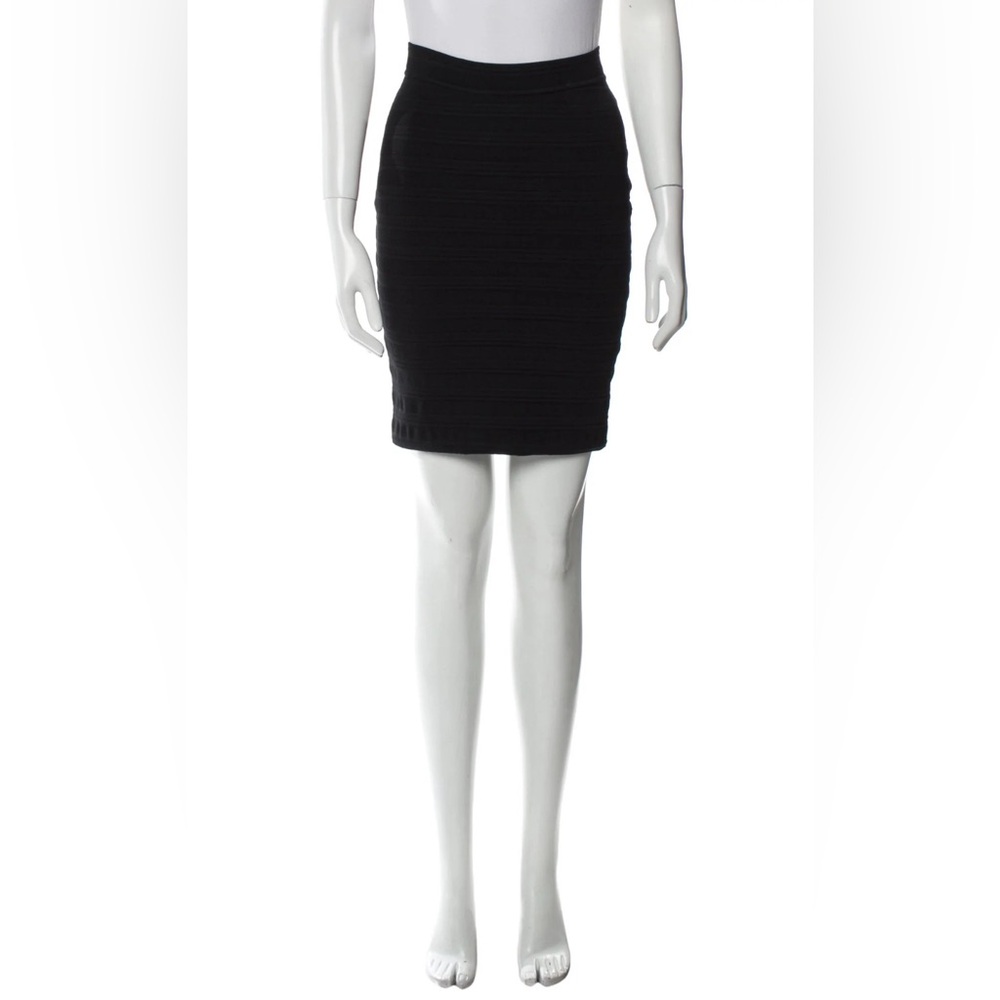 Yigal Azrouel Black Bandage Mini Skirt Sz XS